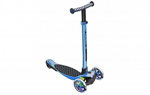 Самокат трехколесный Glider XL, цвет черно-синий (YVolution, 100887)